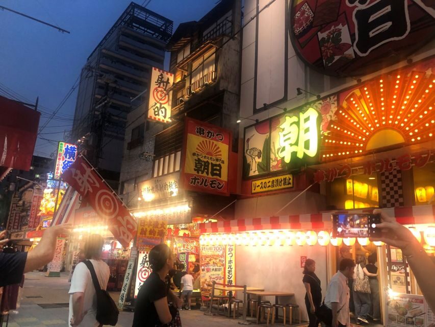Hungry Osaka Street Food Tour: 15 Dishes & 3 Drinks - Drinks During the Walk: Alcohol and Non-Alcoholic Options
