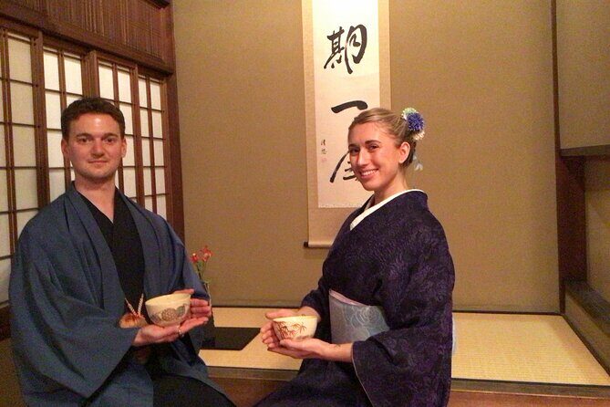 Kimono Tea Ceremony at Kyoto Maikoya, NISHIKI - The tea ceremony lesson: matcha steps, utensils, and meaning