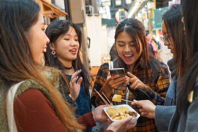 Kuromon Market Food Walking Tour in Osaka (6 stops, 6 tastes) - Meeting at Nippon-bashi: start on time and you’ll glide