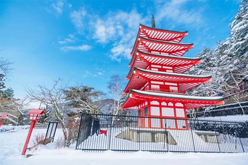 Mt. Fuji Heritage Tour: Traditional Villages, Lakes & Shrine - Arakurayama Sengen Park and the Chureito Pagoda: the iconic Fuji frame