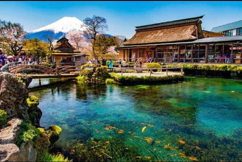 Mt Fuji Top 5 Spots Day Tour: Arakurayama Park,Oshino Hakkai - Oshino Hakkai: the calm break with Fuji snowmelt springs