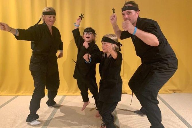 Ninja Experience (Family Friendly) at Samurai Ninja Museum TOKYO - Dressing up like a ninja: included costume time that kids remember