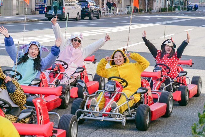 Osaka Go Karting Tour with Funny Costume - A Funny-Costume Go Kart Start in Nipponbashi