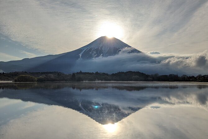 Private Car Tour to Mt. Fuji Lake Kawaguchiko or Hakone - Lake Kawaguchiko icons: Oishi terrace, lavender park, and old-house village