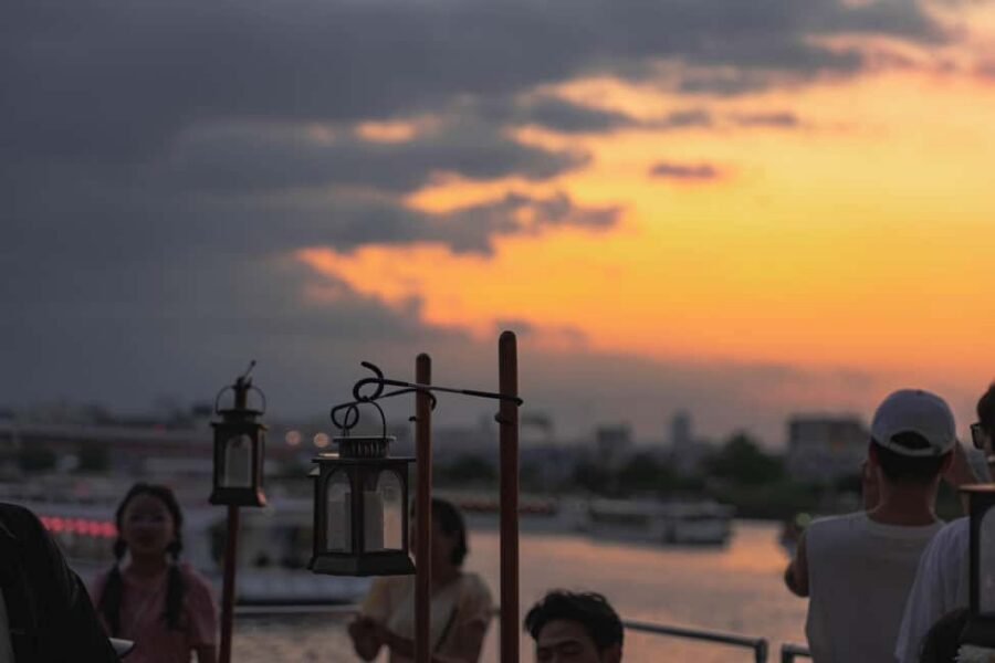 Tokyo Dinner Cruise & Tradition Show & Drinks & Tokyo Tower - Tokyo Bay route: Rainbow Bridge, skyline views, and photo moments