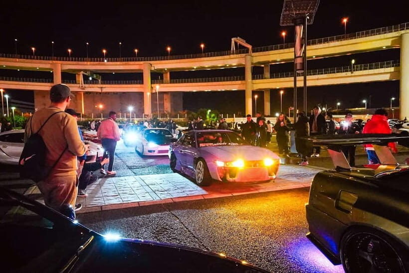 Tokyo: Legendary JDM CAR Daikoku Underground Meetup - A JDM night drive with Tokyo skyline views built in