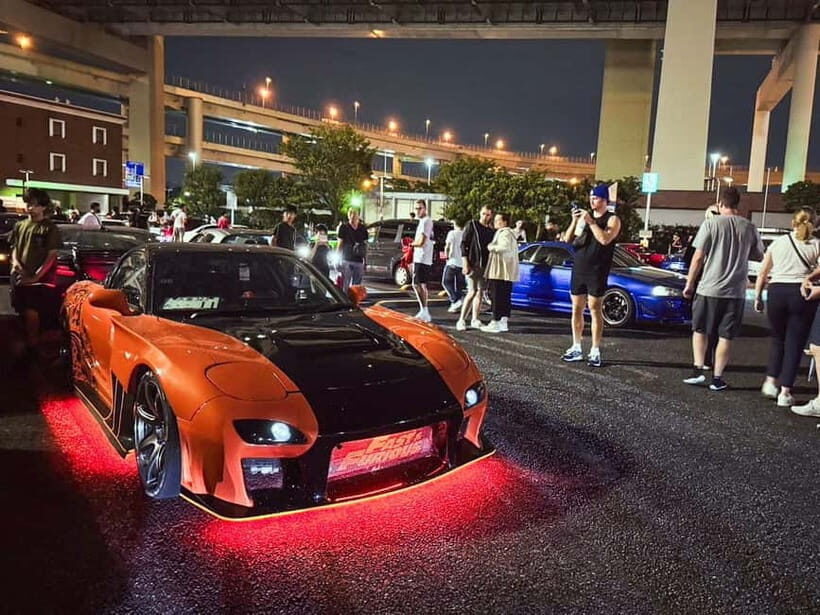 Tokyo: Legendary JDM CAR Daikoku Underground Meetup - Rainbow Bridge and Tokyo Tower: night photos without the stress