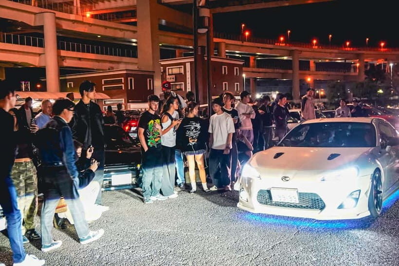 Tokyo: Legendary JDM CAR Daikoku Underground Meetup - Car options: Basic shared, Sports shared, or private Toyota Alphard comfort