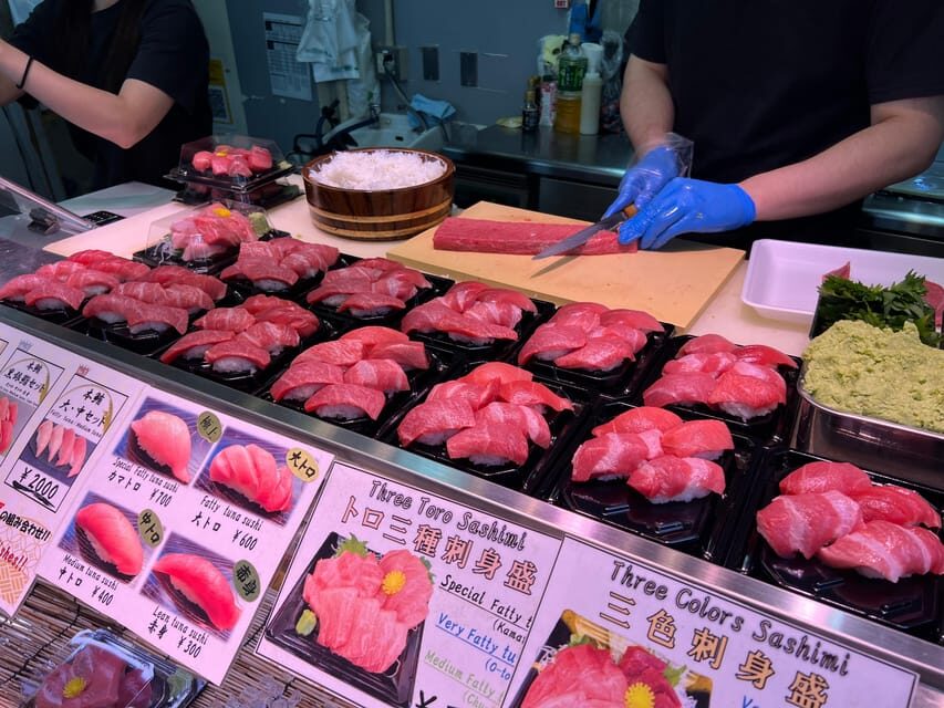 Tokyo: Tsukiji Fish Market Guided Walking Tour - Tsukiji Hongan-ji temple stop: calm context before the crowds